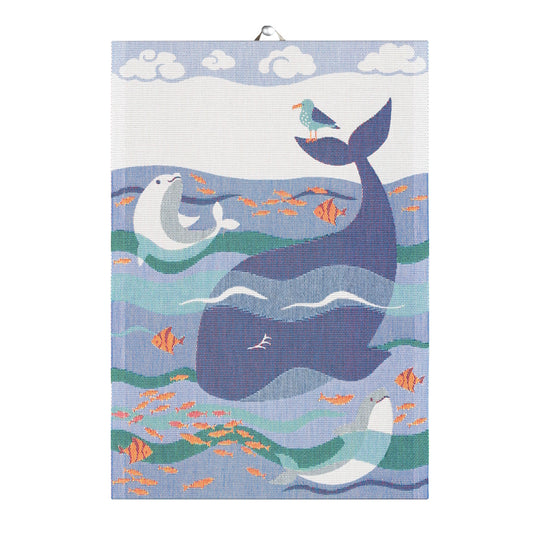 Whale Tea Towel 35x50