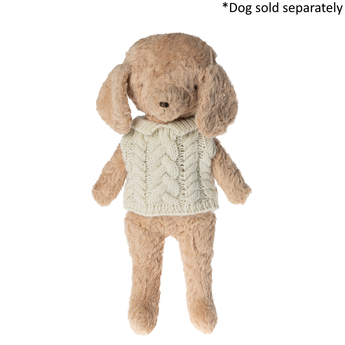 Dog Plush Sweater off-white