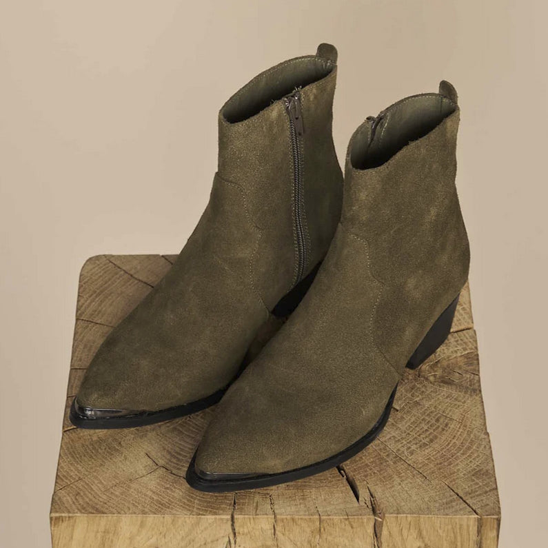 Mos Mosh Amos Suede Boots Dark Green 40 Nordic Fusion Store