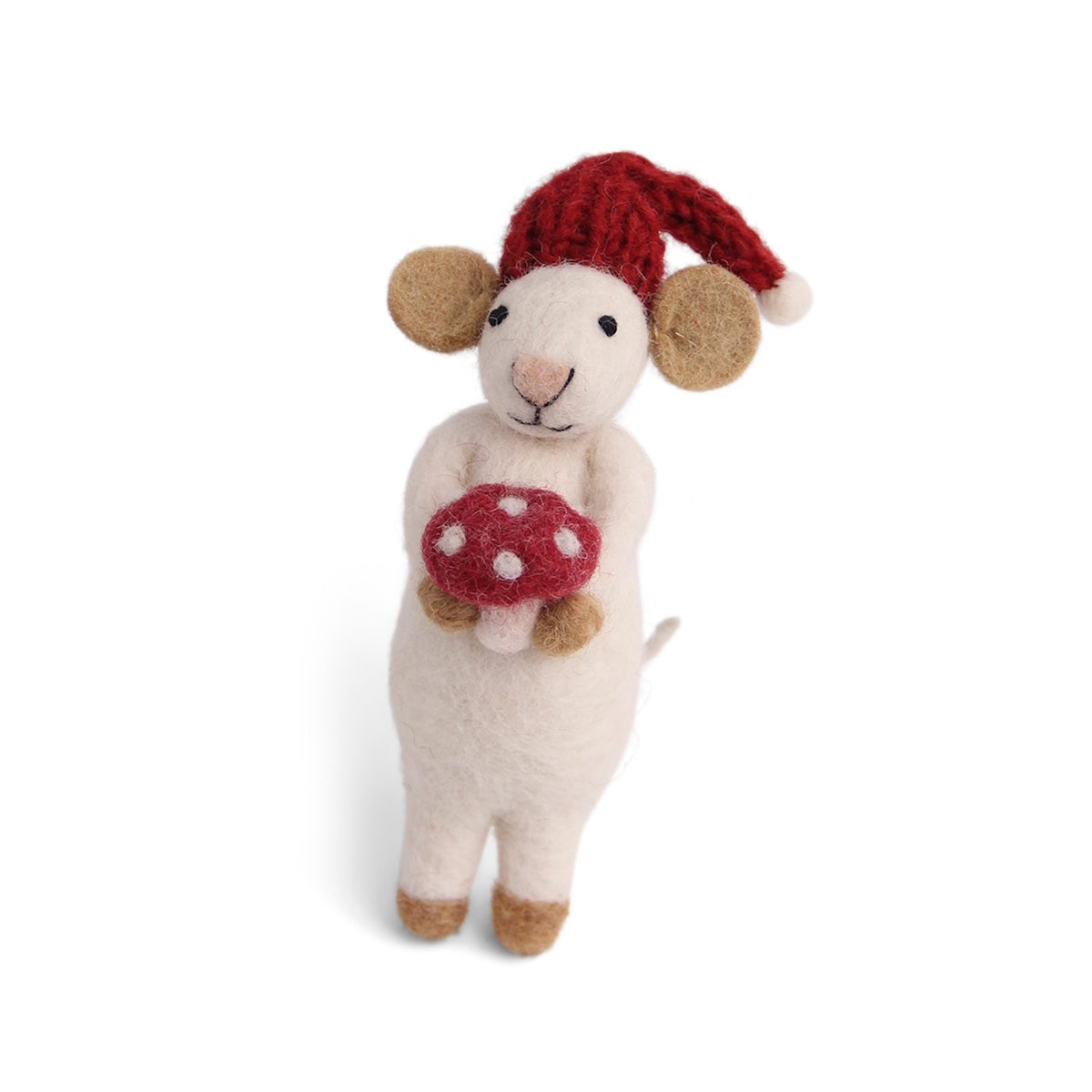 Mouse White with Mushroom