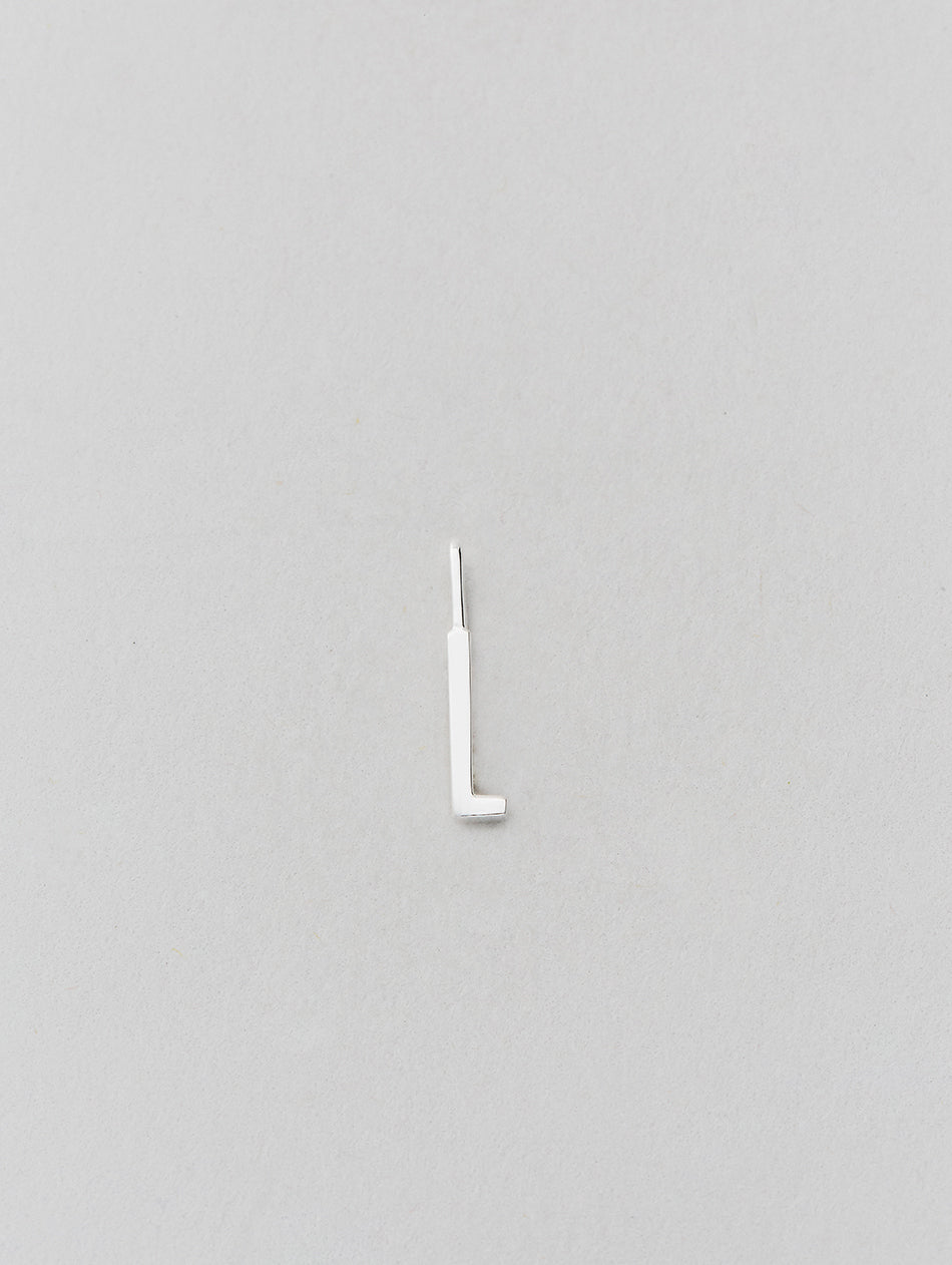 Charm Silver 10mm A-Z