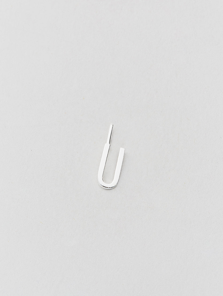 Charm Silver 10mm A-Z