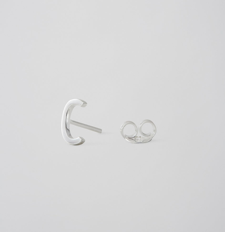 Earring Stud Silver A-Z