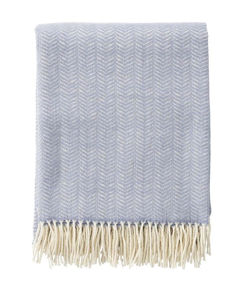 Tippy Cashmere-Merino Blanket Blue