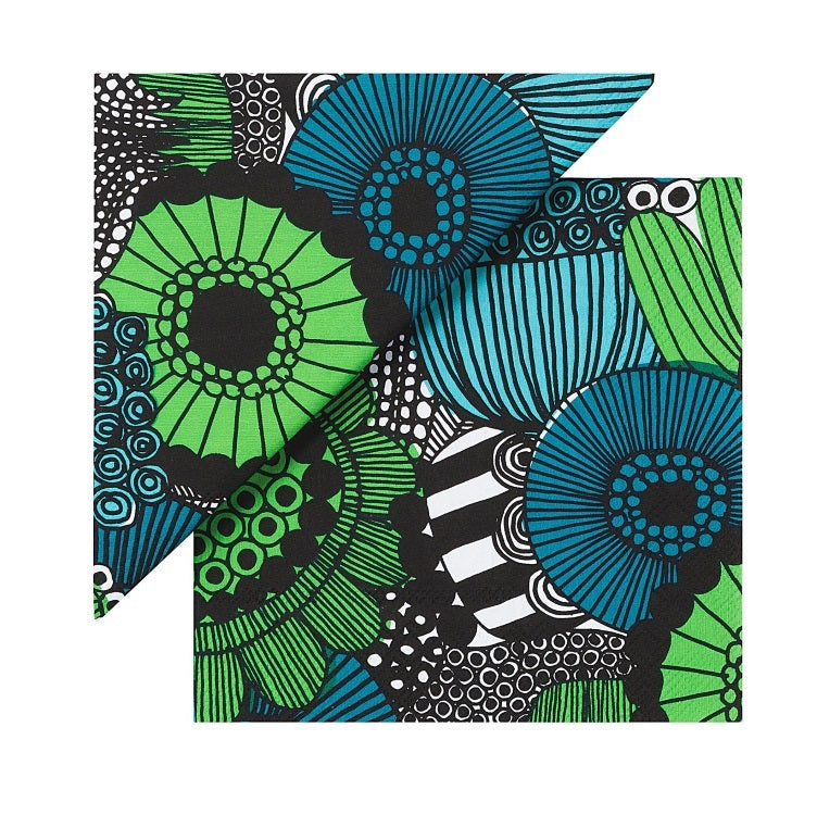 Siirtolapuutarha Green Cocktail Napkin