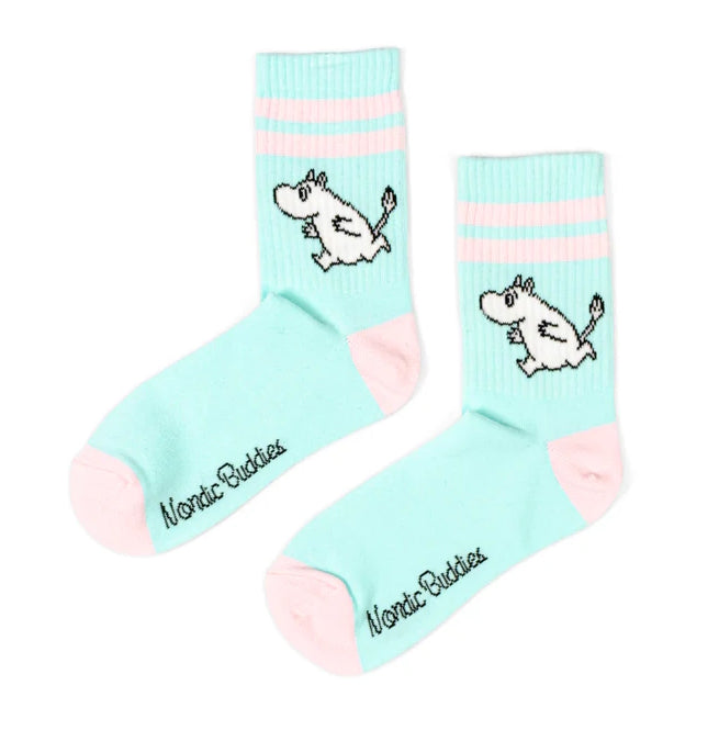 Moomin Ladies Tennis Socks Turquoise