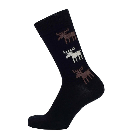 Moose Wool Socks Black 40-45