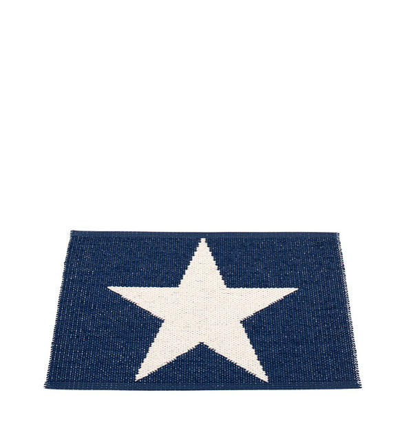 Viggo One Rug Dark Blue 70x50