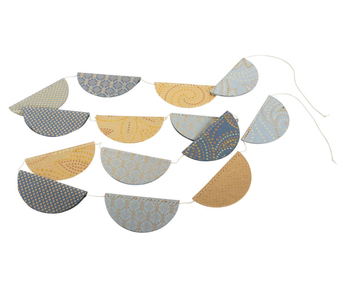 Bobbles on string Blue