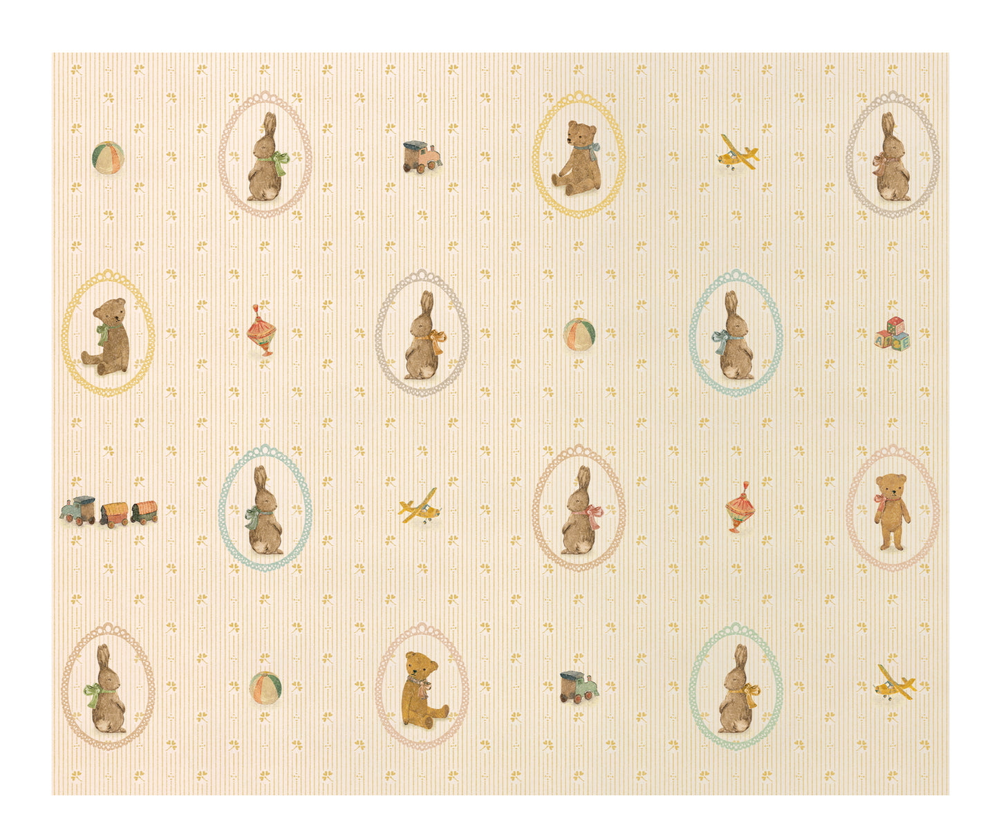 Gift Wrap Bunnies And Teddies 10m