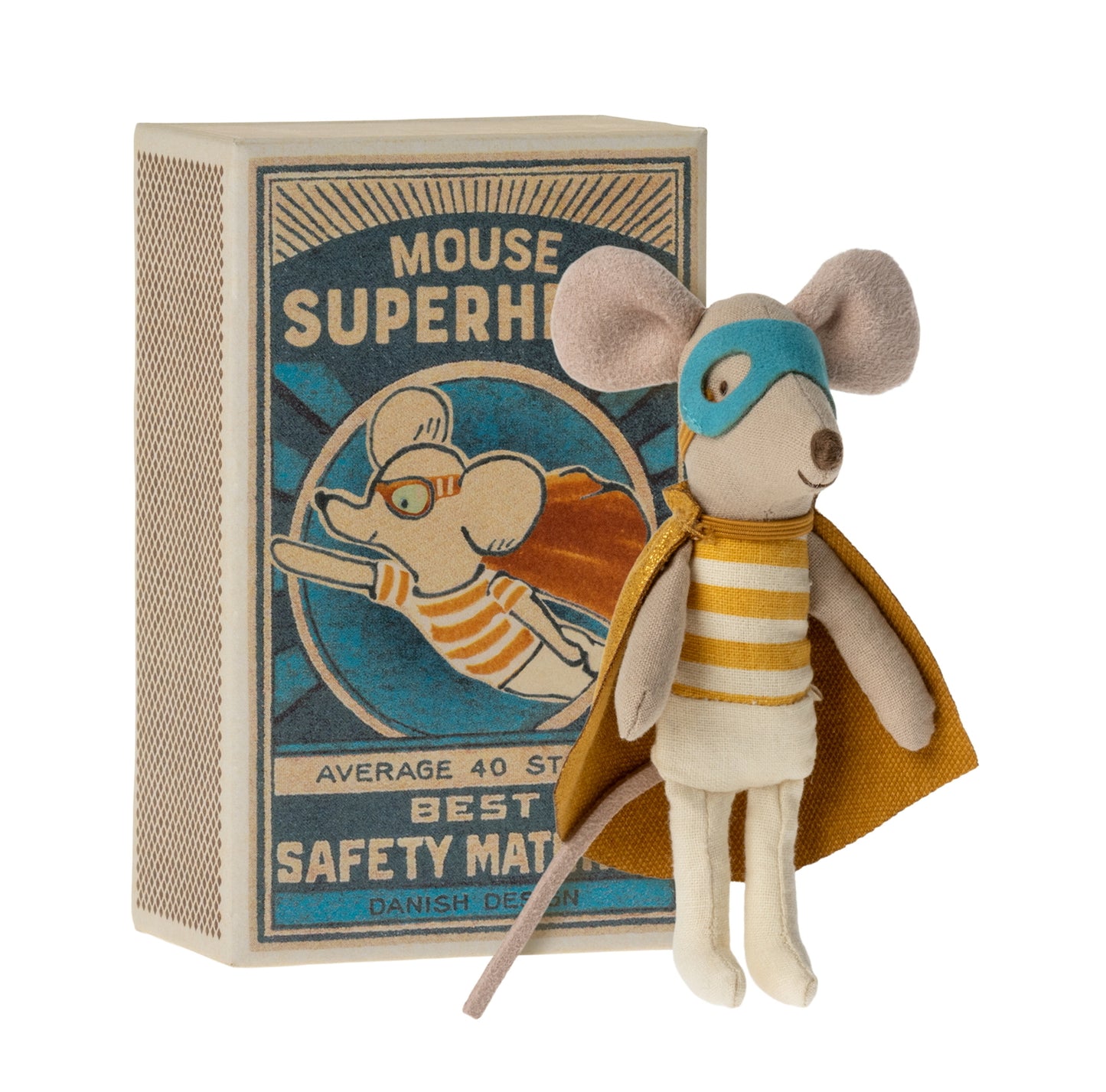 Mouse Superhero in Matchbox