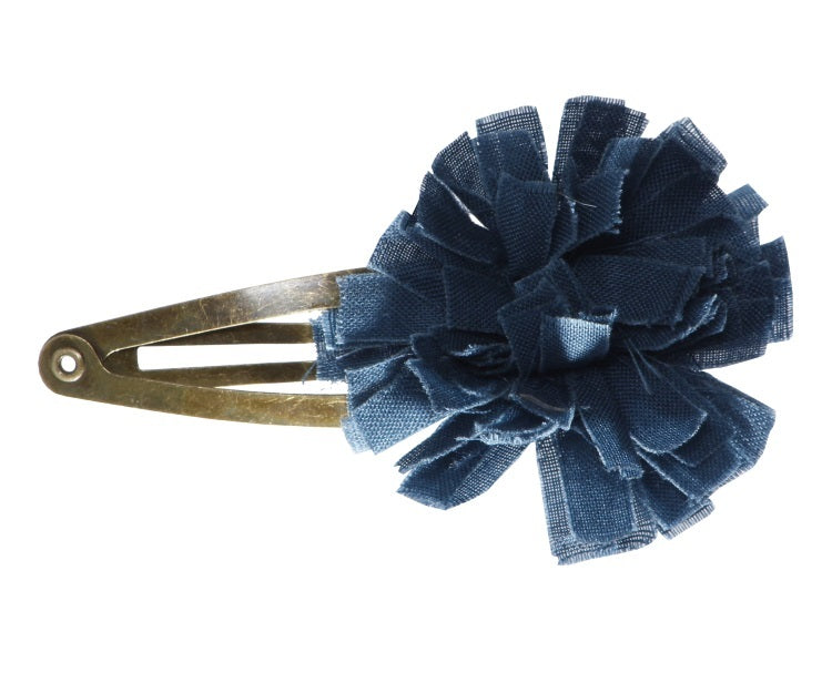 Hairclips petrol blue