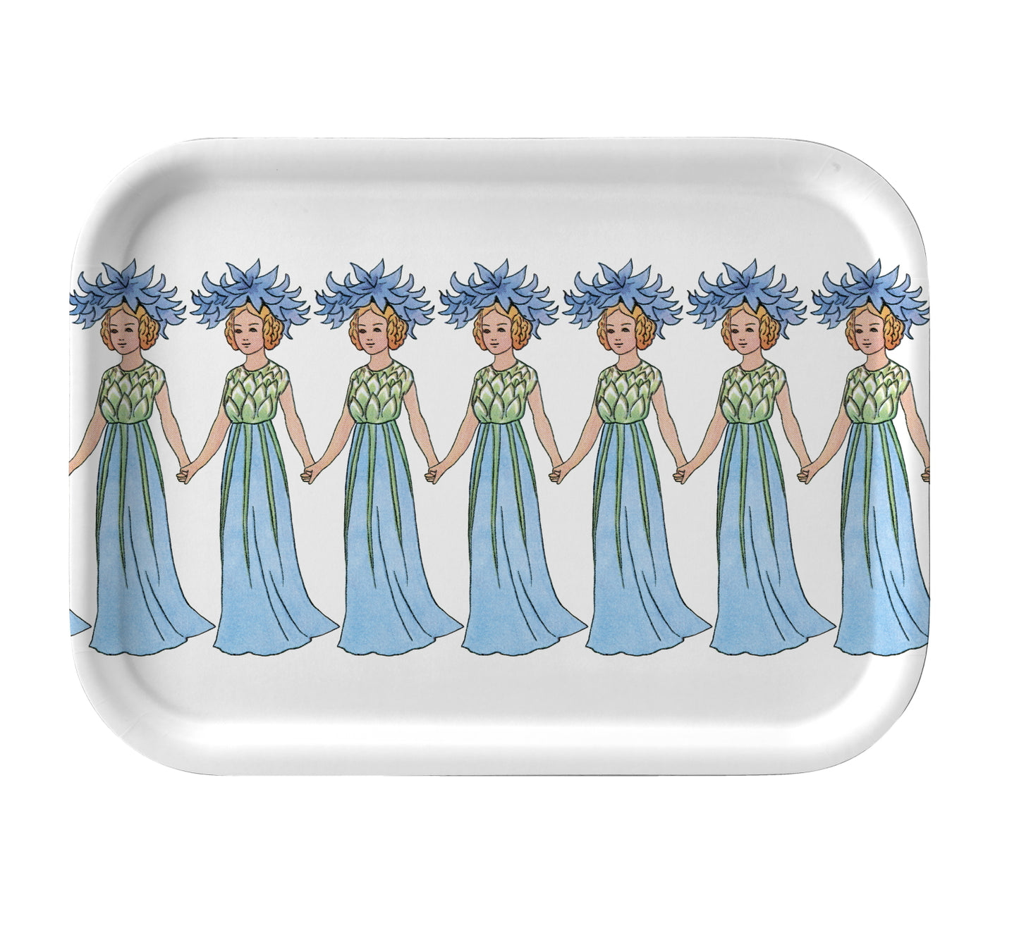 Elsa Beskow Tray 20x27 Cornflower