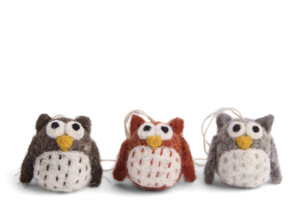 Owls Mini 3pk Natural