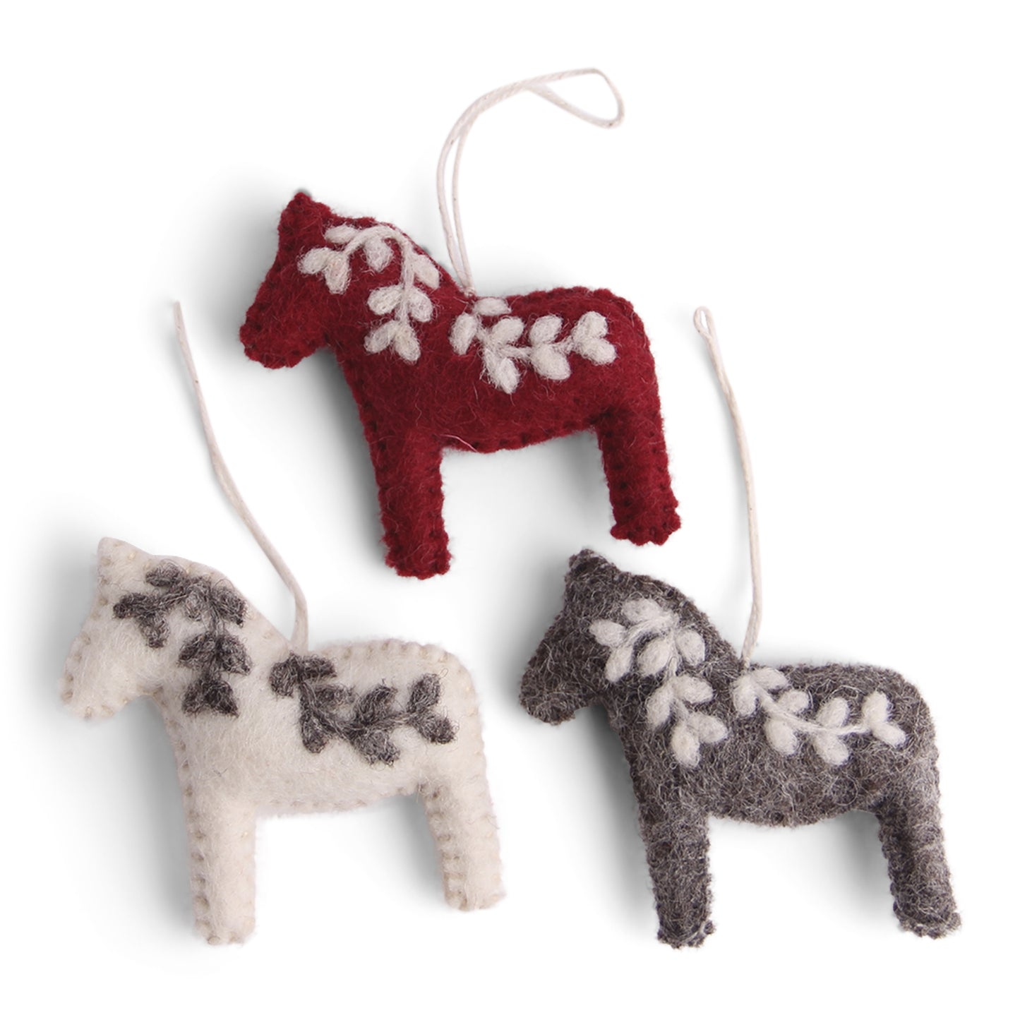Dala Horse Classic Decoration 3pk