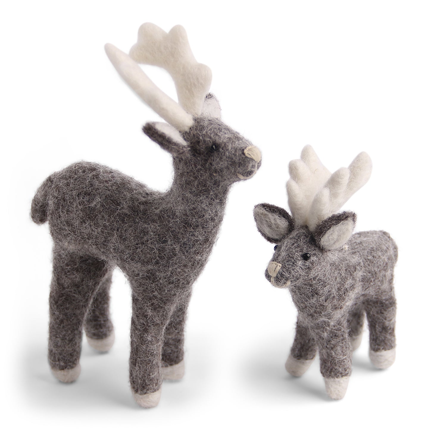 Reindeer Mother & Baby Grey