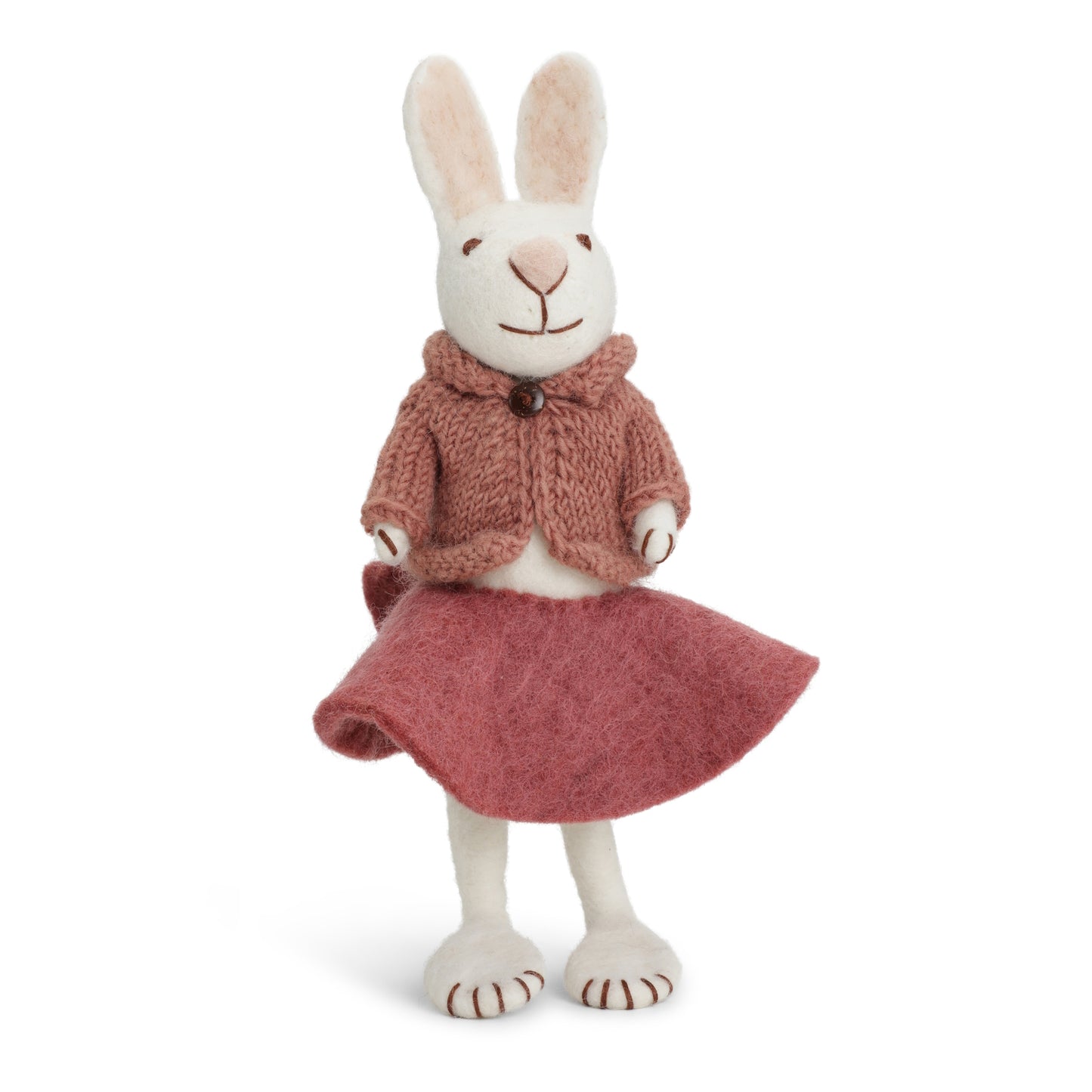 Bunny Big White rose skirt & jacket