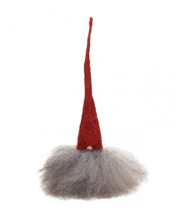 Santa Sml red hat grey beard