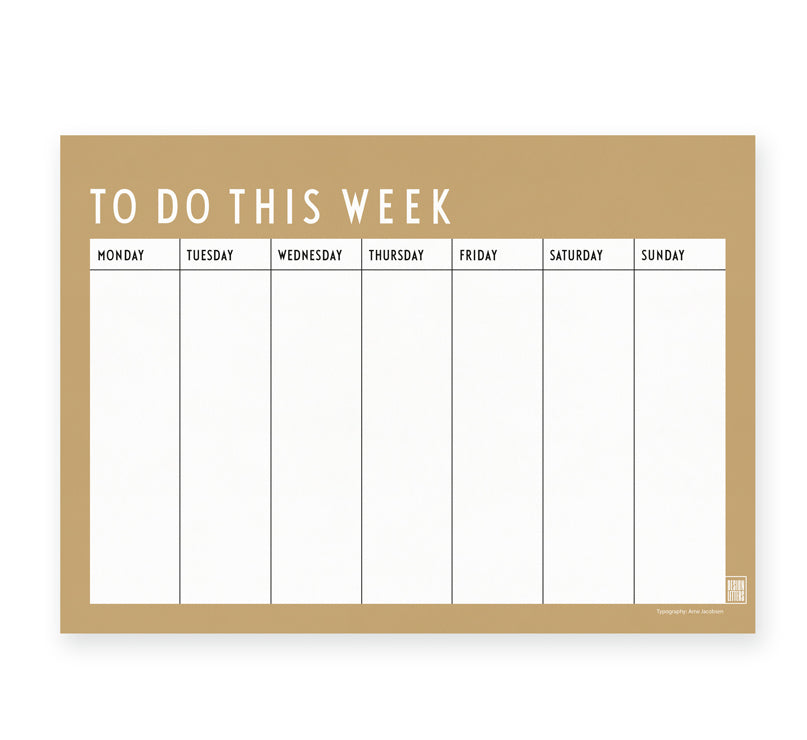 Weekly Planner Beige