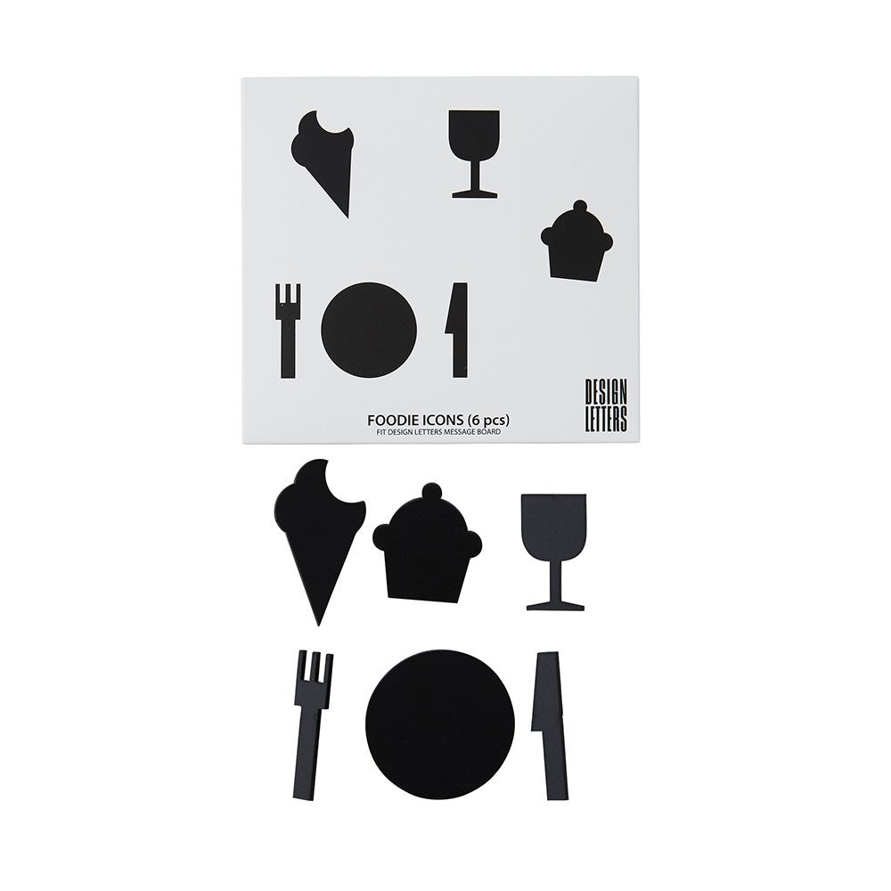Foodie Icons Black