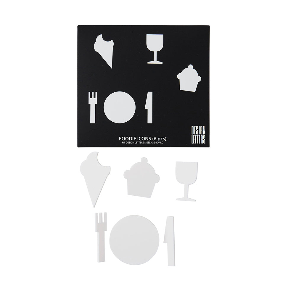 Foodie Icons White