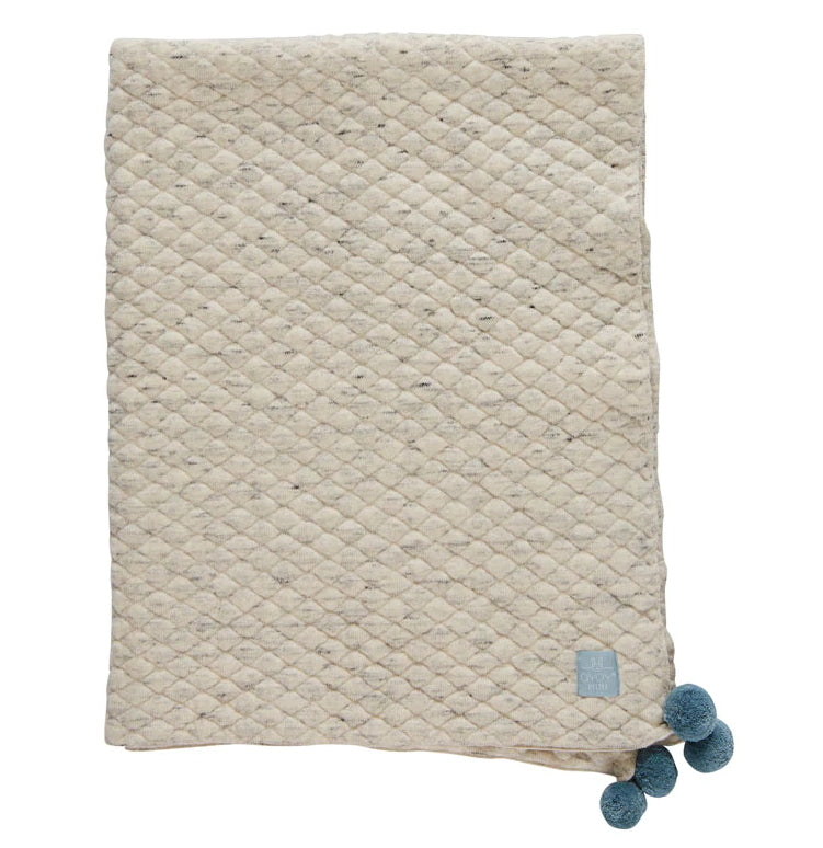 Kami Cotton Baby Blanket light grey