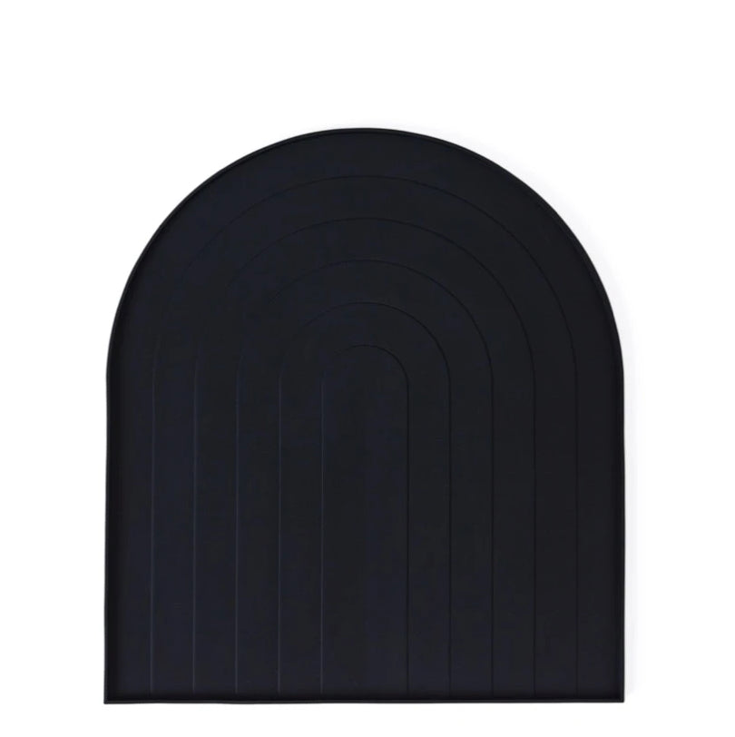 Rainbow Silicone Dish Mat Black