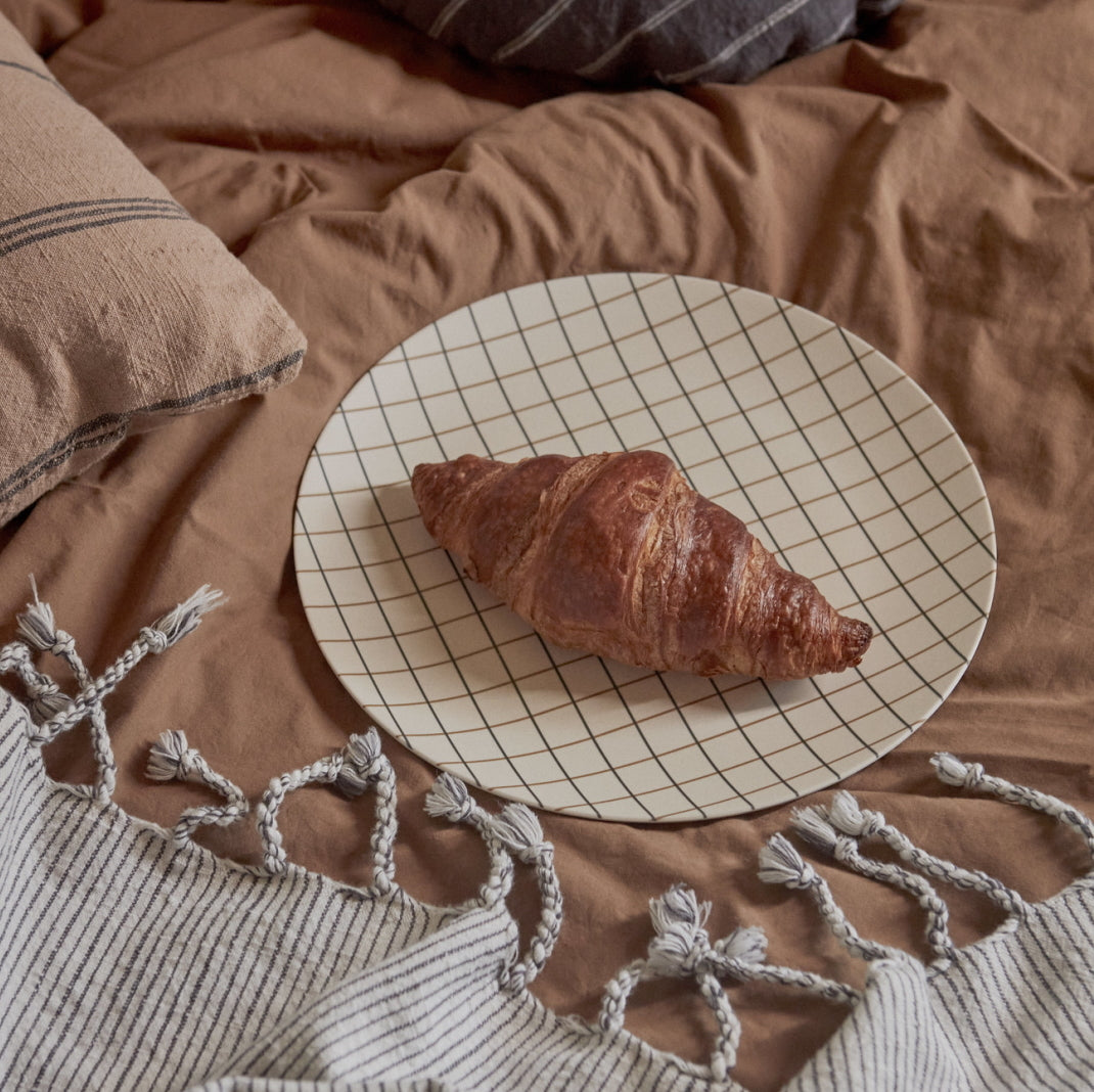 Grid Bamboo Tray Small