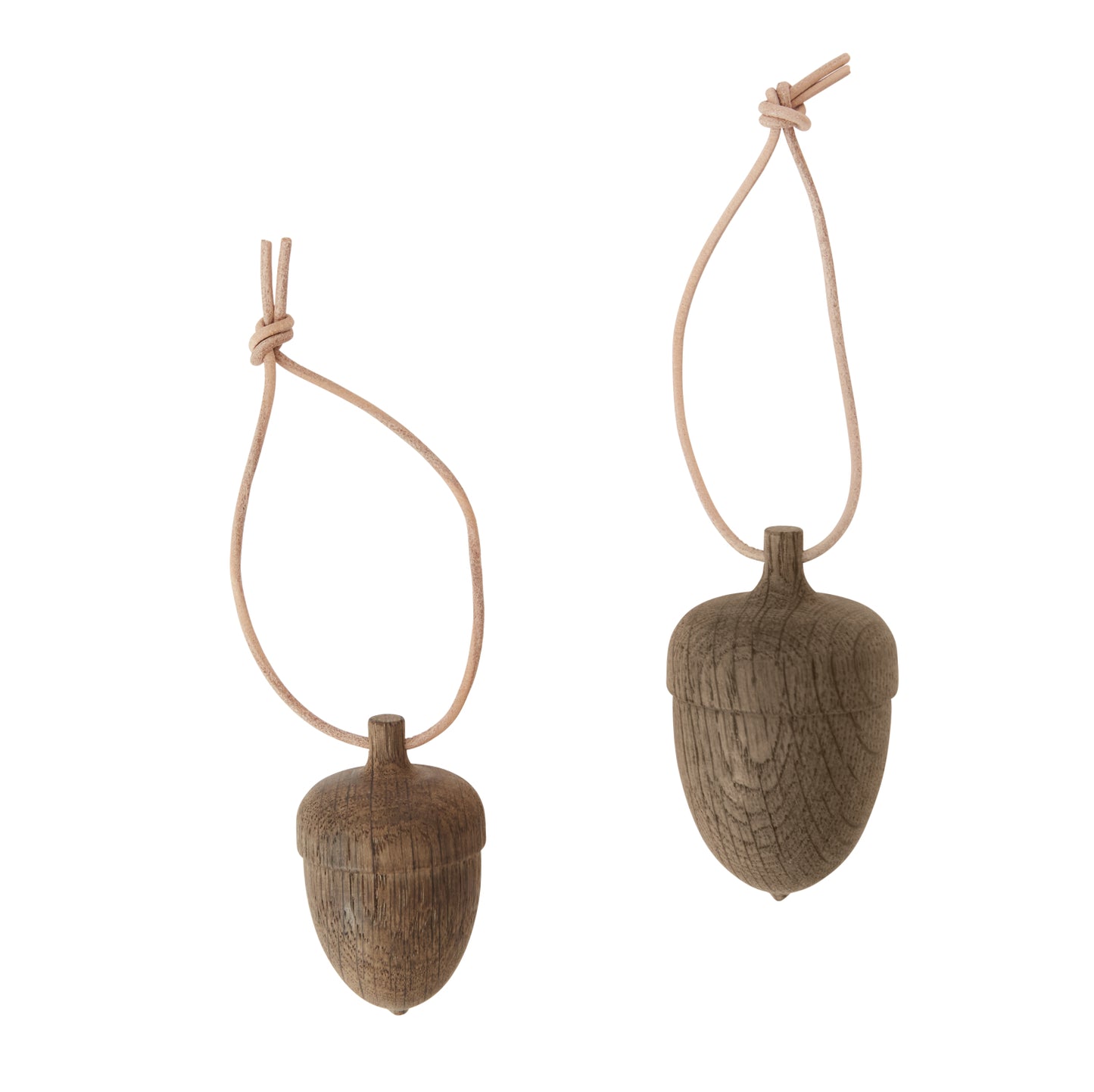 Acorn Wooden Hanging Decoration 2pk