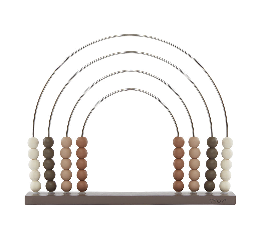 Rainbow Wooden Abacus Brown