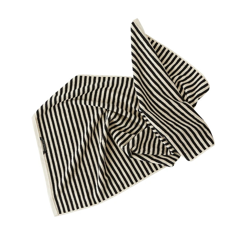 Raita Organic Cotton Bath Towel Black-Clay