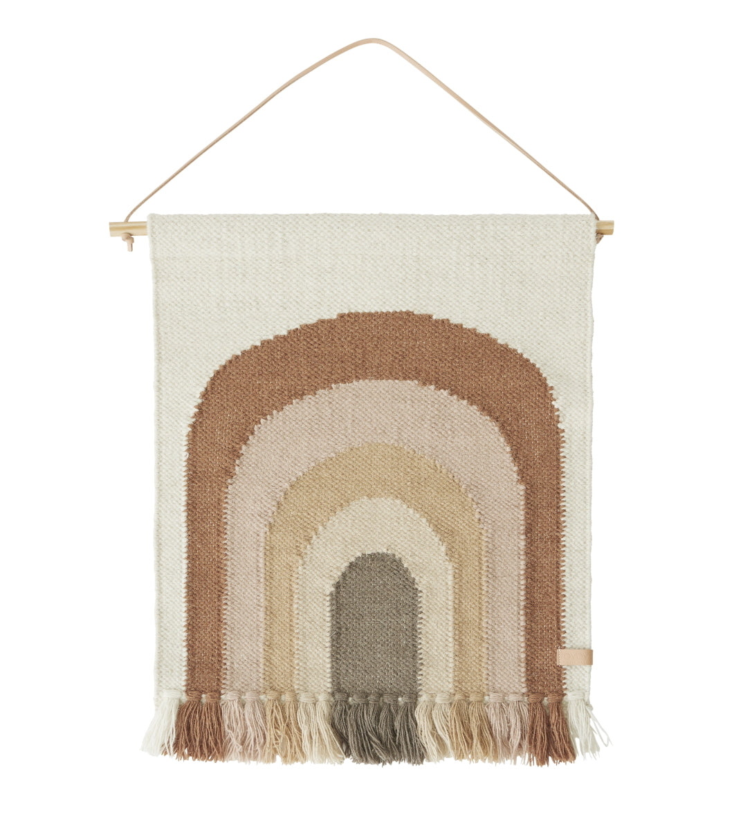 Rainbow Wool Wall Hanging Mini Brown