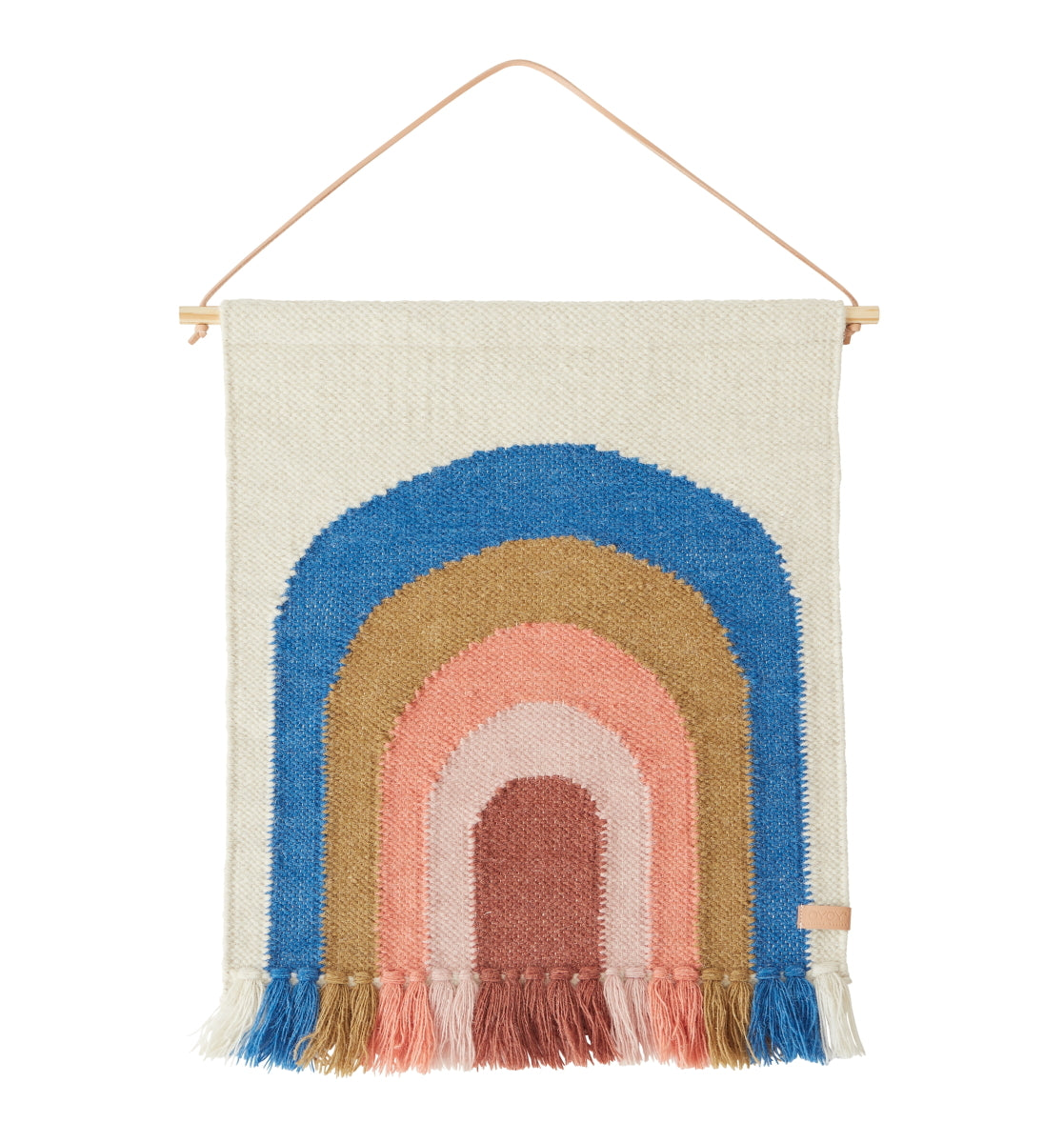 Rainbow Wool Wall Hanging Mini Blue