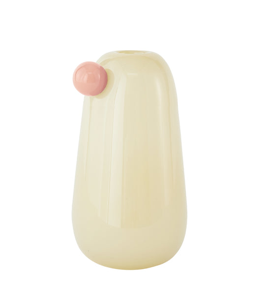 OYOY Inka Glass Vase Large Cream