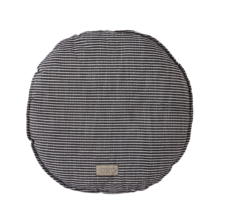 Outdoor Kyoto Cushion Round Black-White