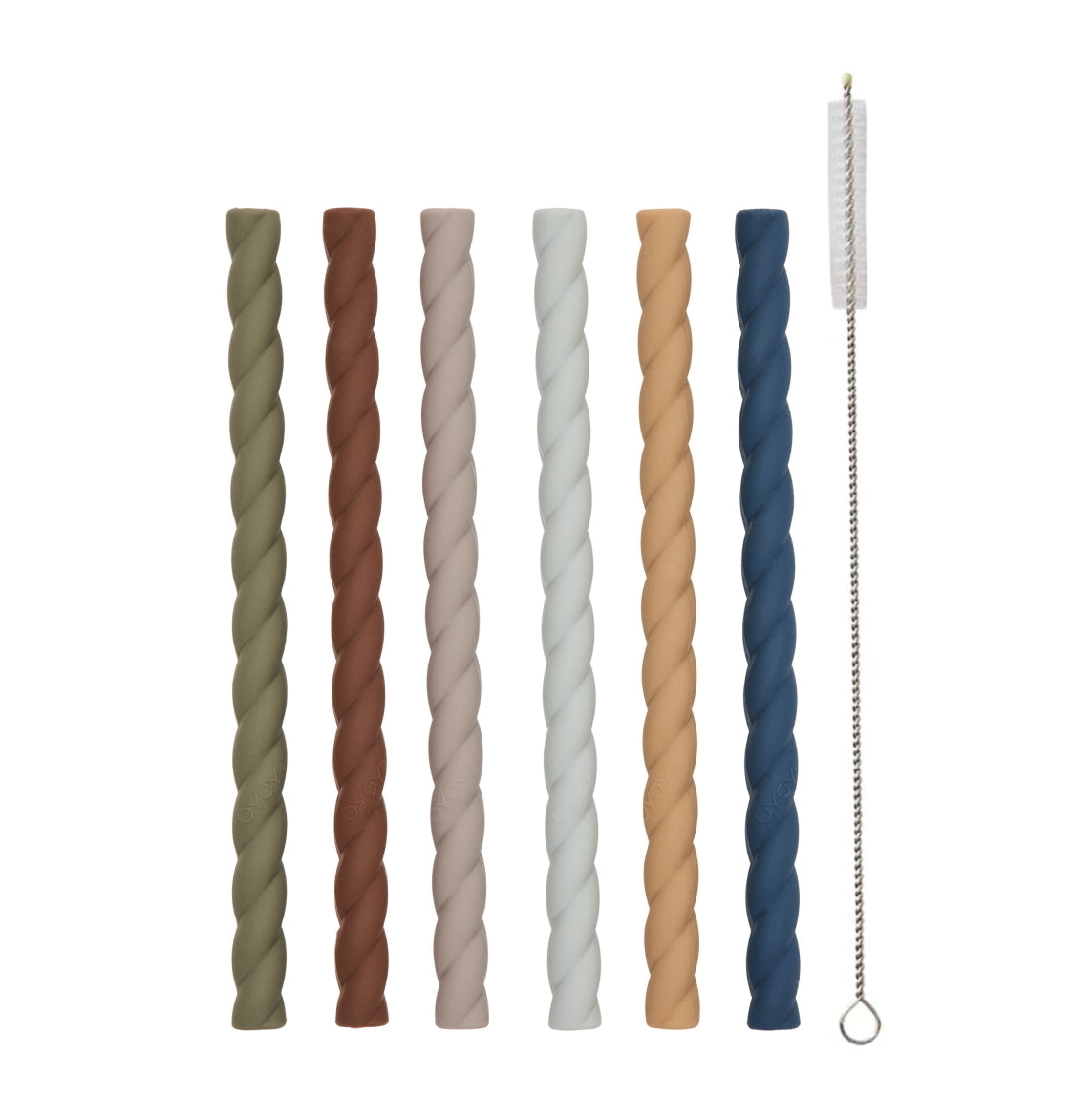 Mellow Silicone Straw 6pcs caramel