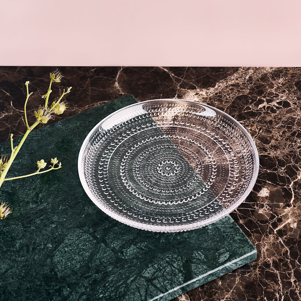 Kastehelmi Platter 31.5cm clear