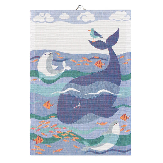 Ekelund Whale Tea Towel 35x50