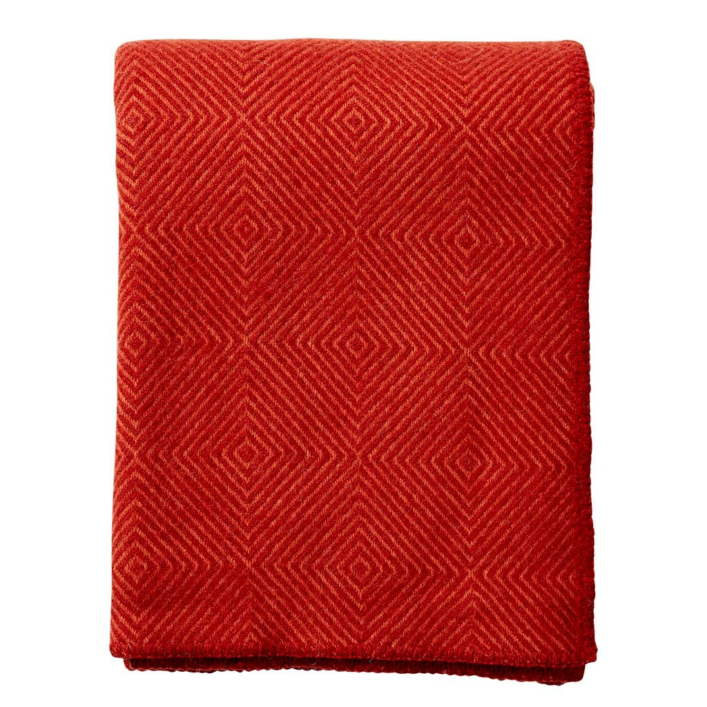 Klippan-nova-wool-blanket-rust