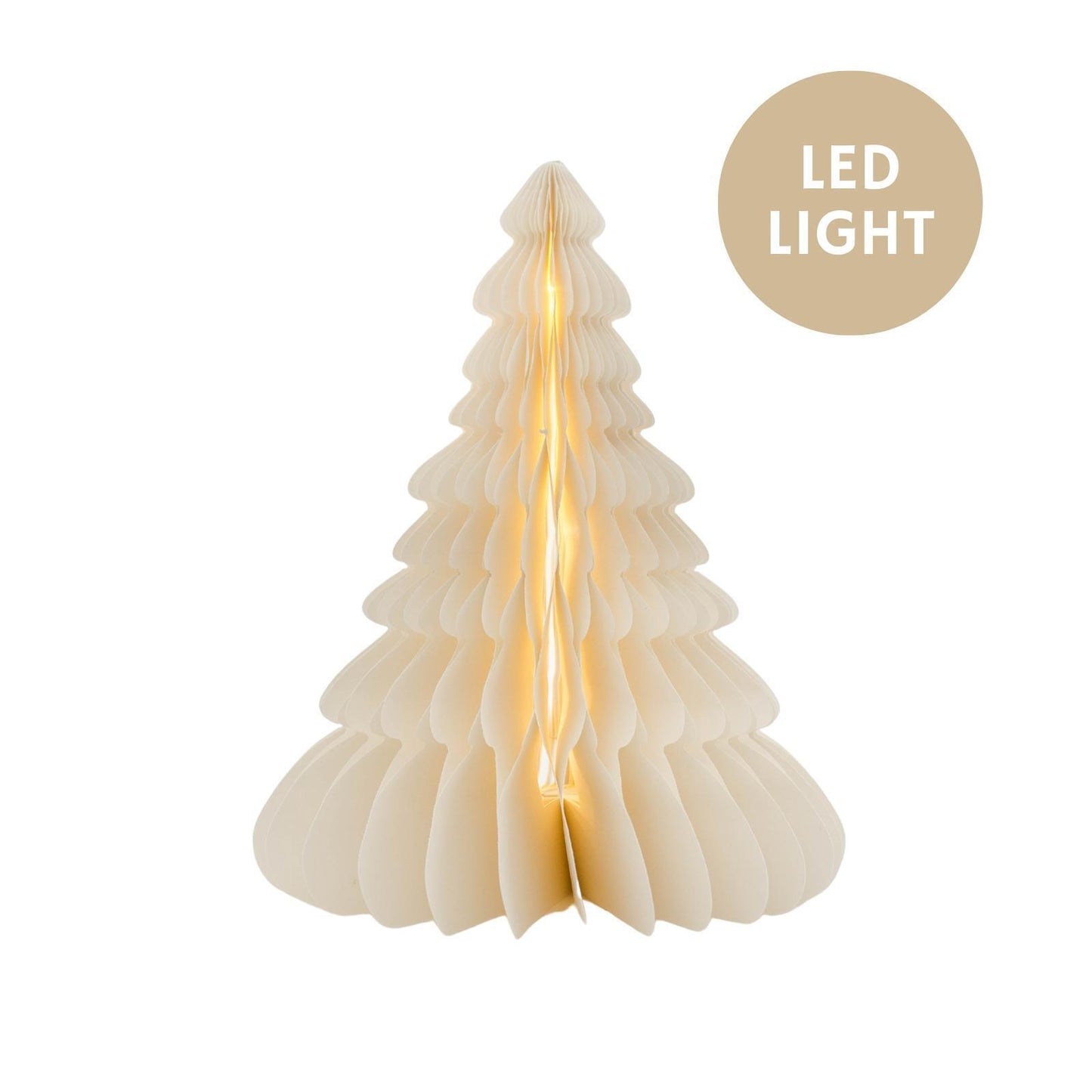 Paper Christmas Tree LED light 30cm