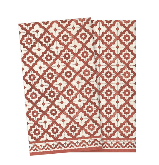 Maileg Napkin Mosaic Large Red