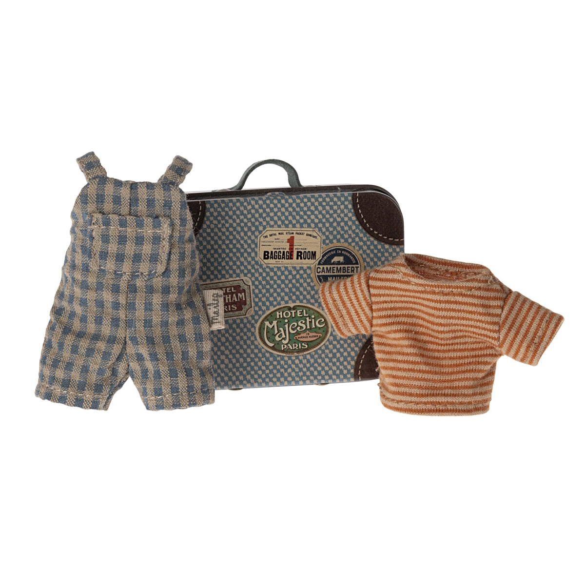 Maileg Overalls and Shirt in Suitcase Big Brother