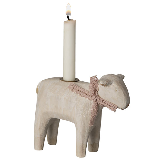 Maileg Lamb Candleholder Rose
