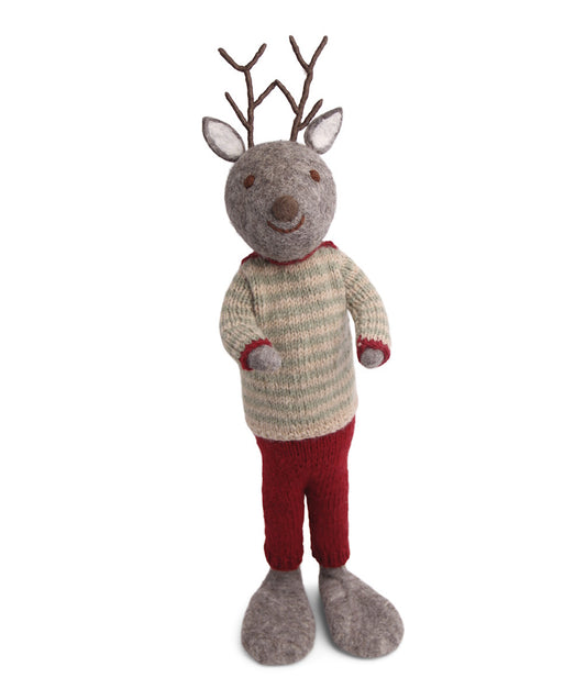 Gry & Sif Deer Boy Extra Large Grey w/pants & sweater