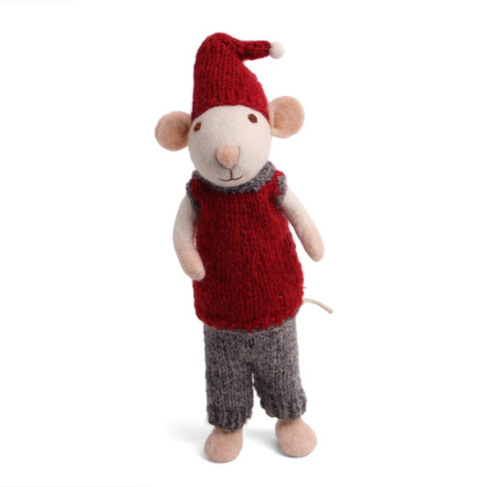 Gry & Sif Mouse Boy Big White with Vest