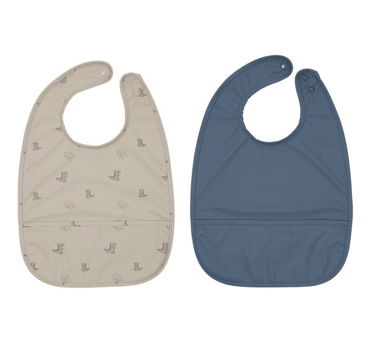 OYOY-dino-bib-2pk-blue-clay