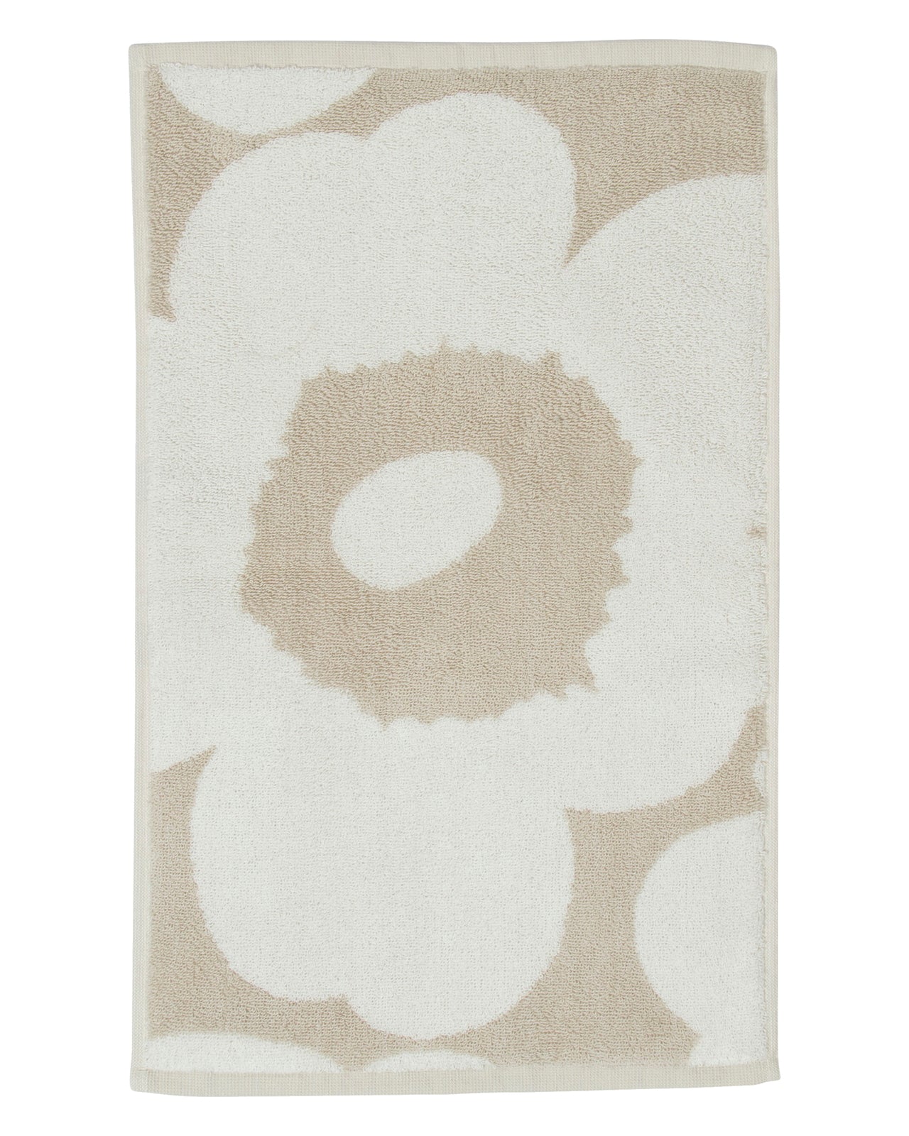 Marimekko-unikko-guest-towel-30x50-beige