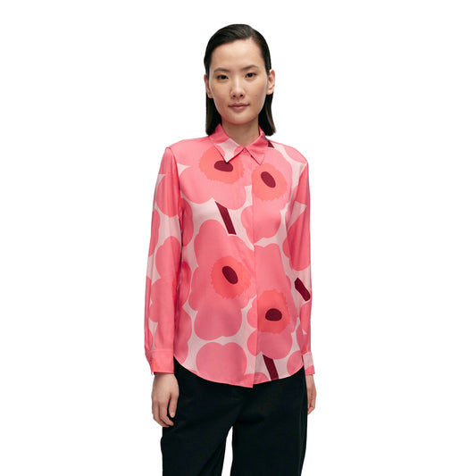 Maija Unikko Silk Shirt Pink