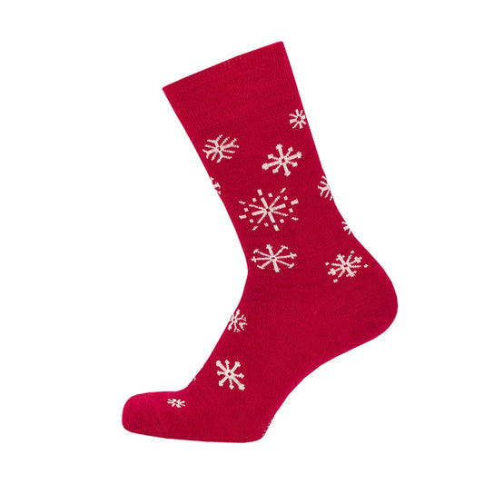 Bengt & Lotta Snowstar Wool Socks Red 35-39