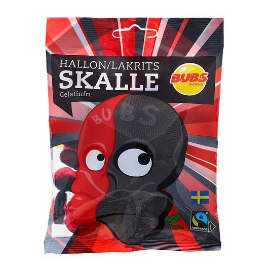 Bubs Raspberry & Liquorice Skulls 90g